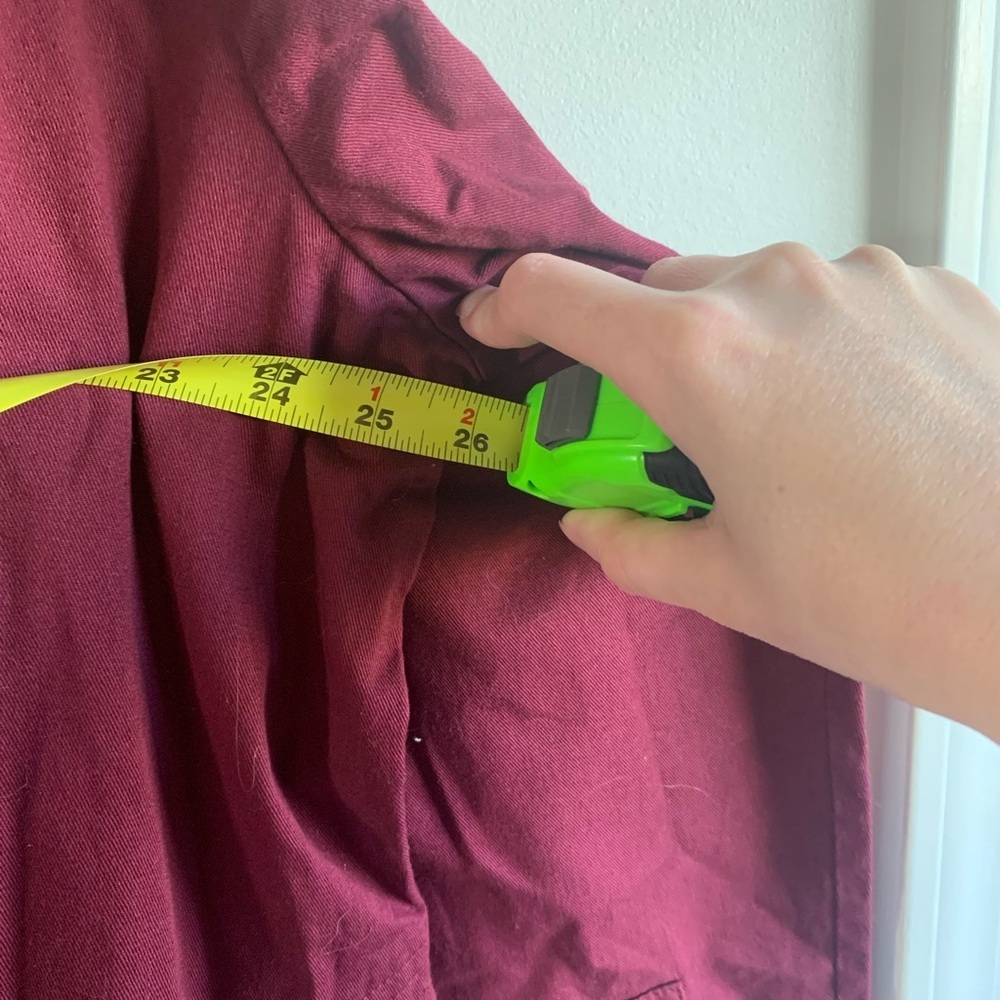 Denimmoves 100 percent cotton Burgundy Button-Up Dress - Picture 6 of 7